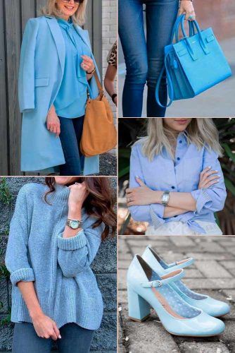 Baby Blue Color Trend #outfit #fashion