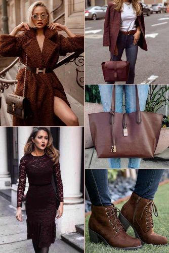 Dark Chocolate Color Trend #outfit #fashion