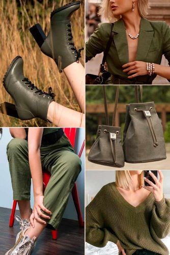 Olive Color Trend #outfit #fashion