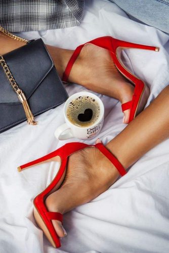 Hot Red Stiletto Sandals #stilettosandals