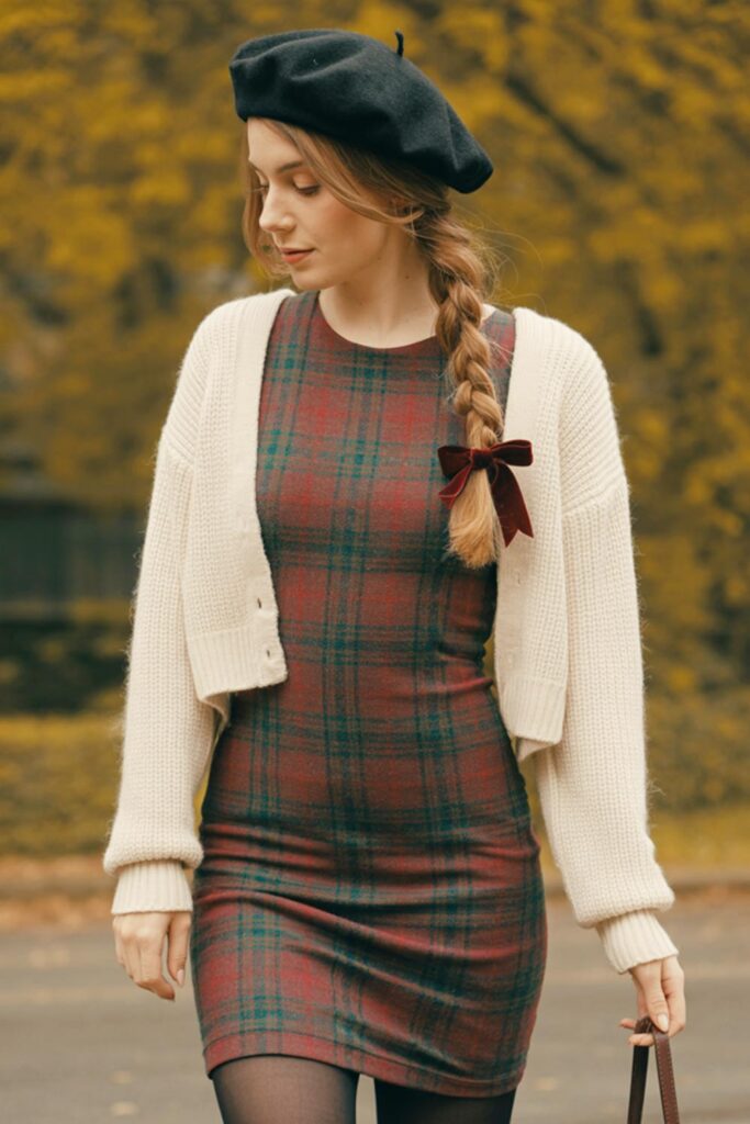 womens-cardigan-plaid-bodycon-mini-dress-beret-683x1024-1